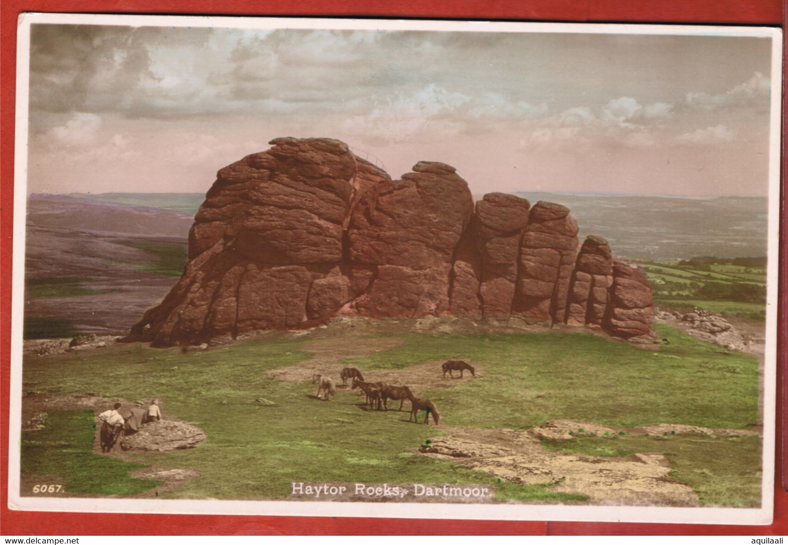 Dartmor, Great Britain. "Haytor Rocks", Old Postcard - Dartmoor