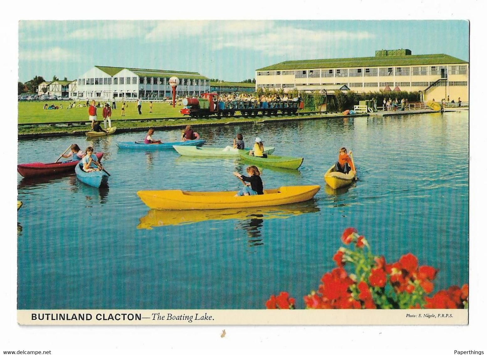 Postcard, Essex, Clacton On Sea, Butlin's, The Boating Lake, Butlinland. - Clacton On Sea
