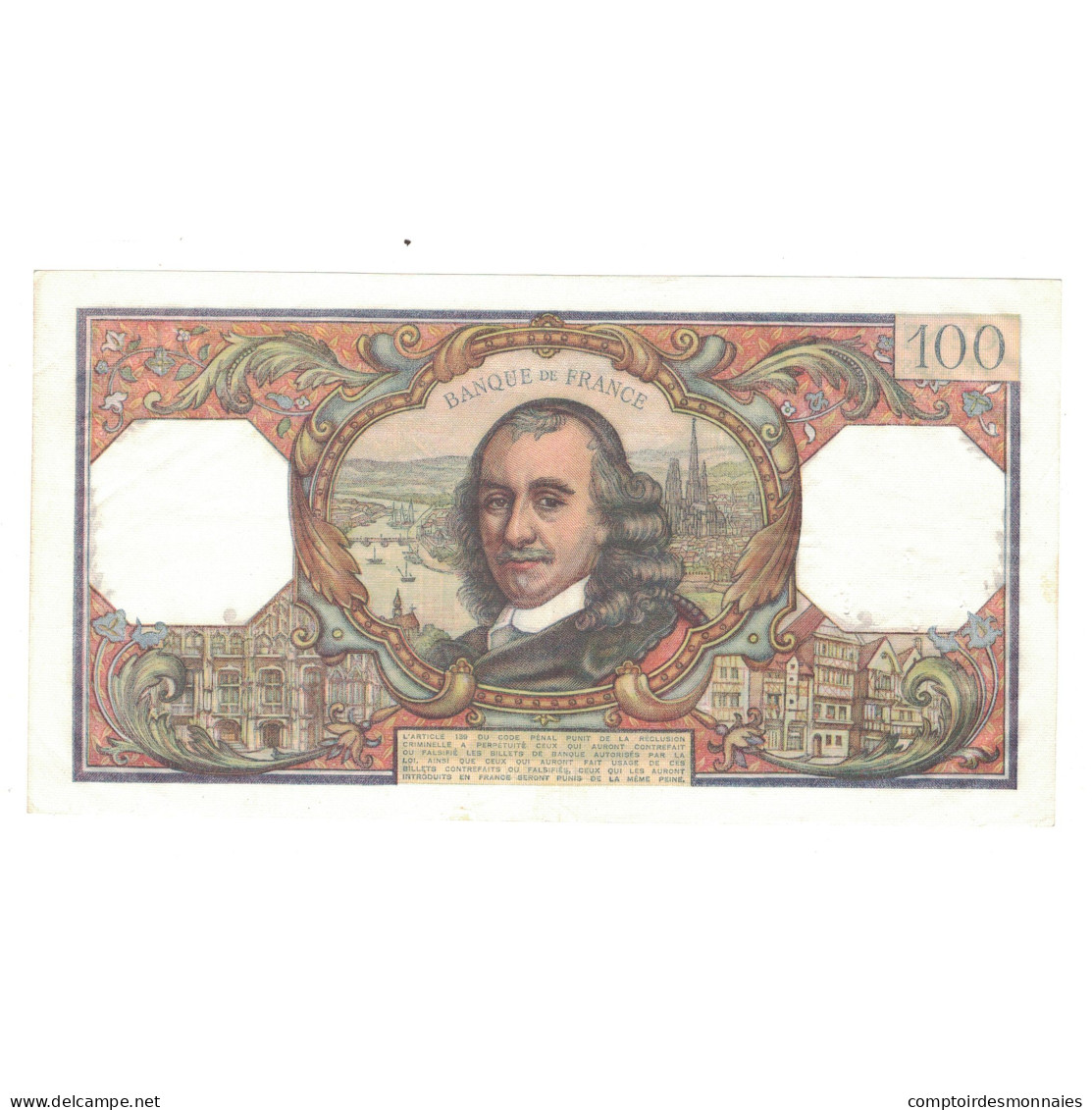 France, 100 Francs, Corneille, 1965, O.83, TTB+, Fayette:65.07, KM:149a - 100 F 1964-1979 ''Corneille''