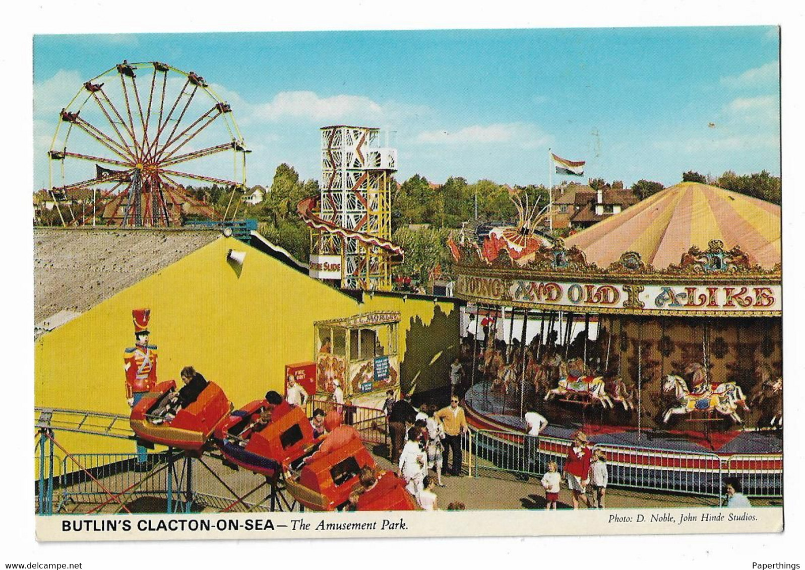 Postcard, Essex, Clacton On Sea, Butlin's, The Amusement Park. - Clacton On Sea