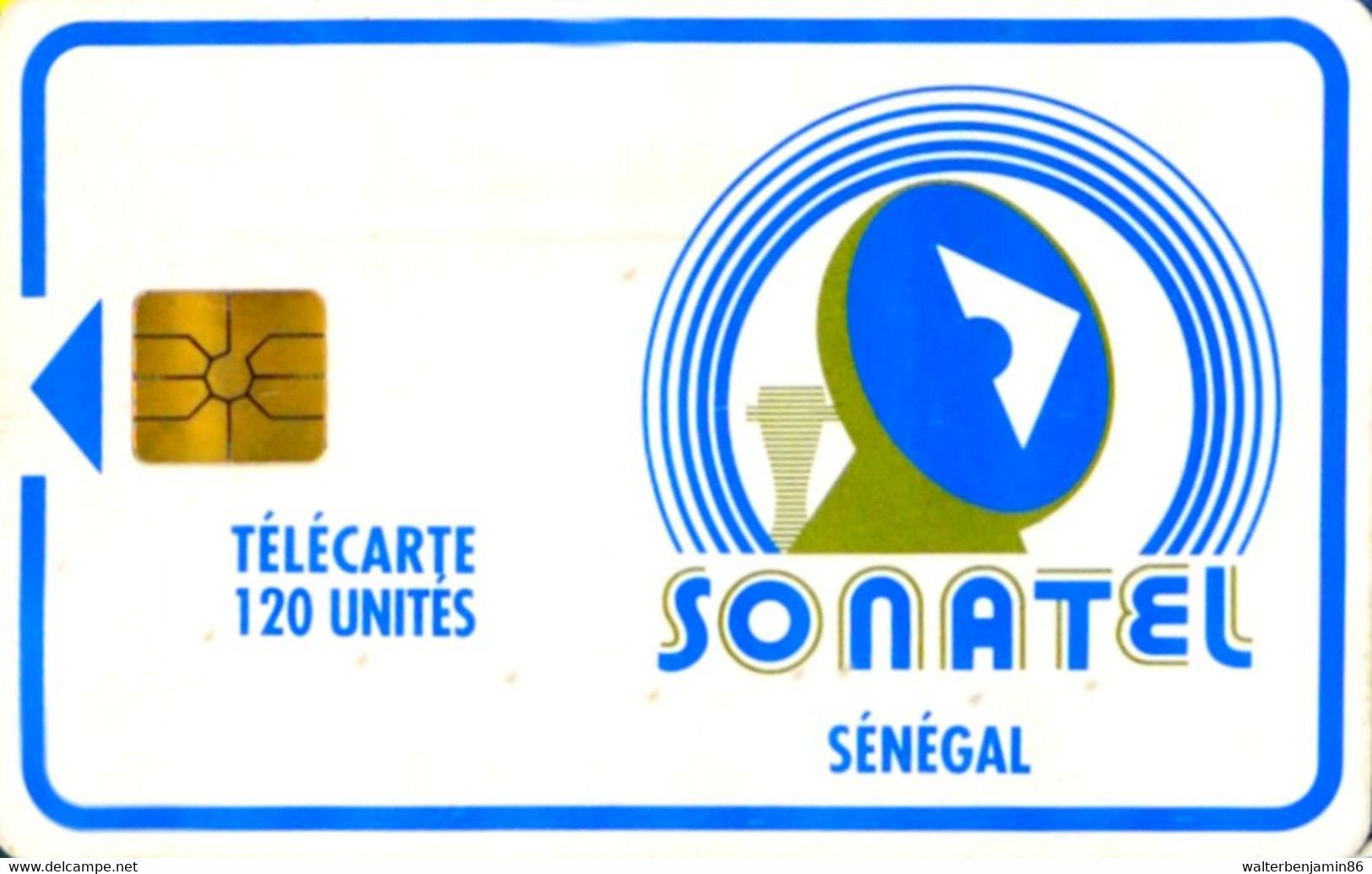 SCHEDA PHONECARD SENEGAL LOGO 120 UNITES LOGO (GEM1A - SETTING 1) - Senegal