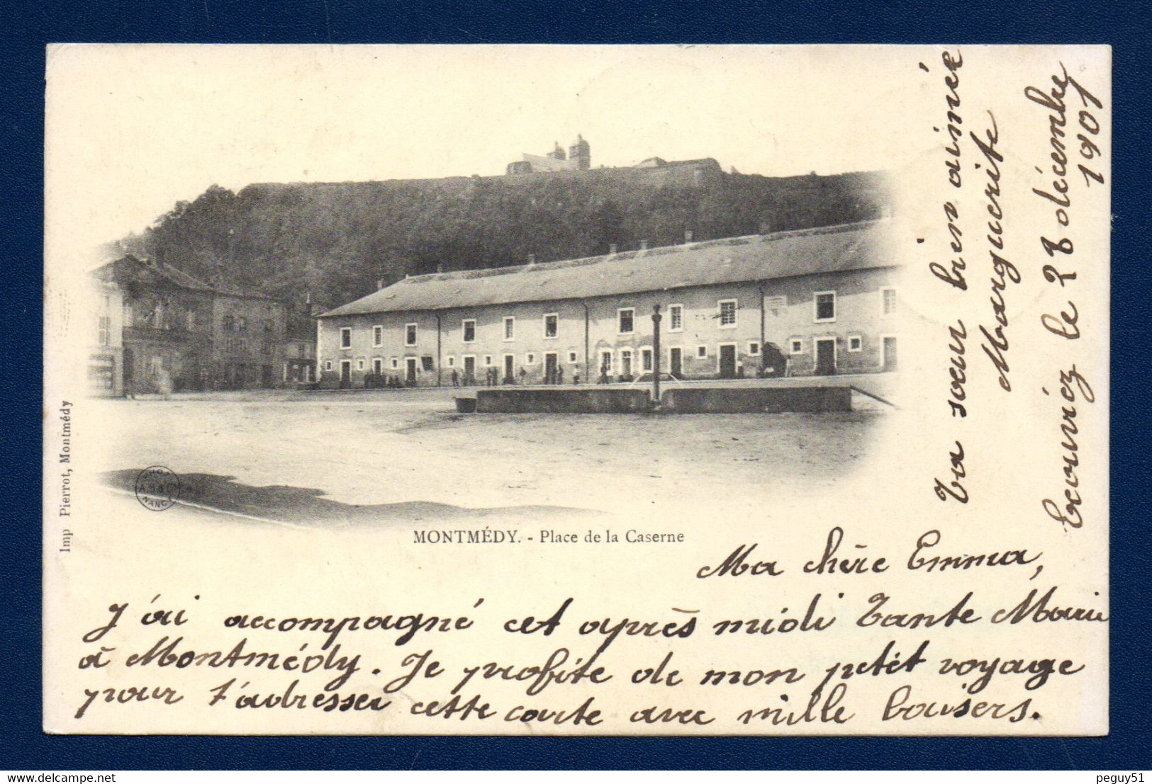 55. Montmédy. La Place De La Caserne.  1901 - Montmedy