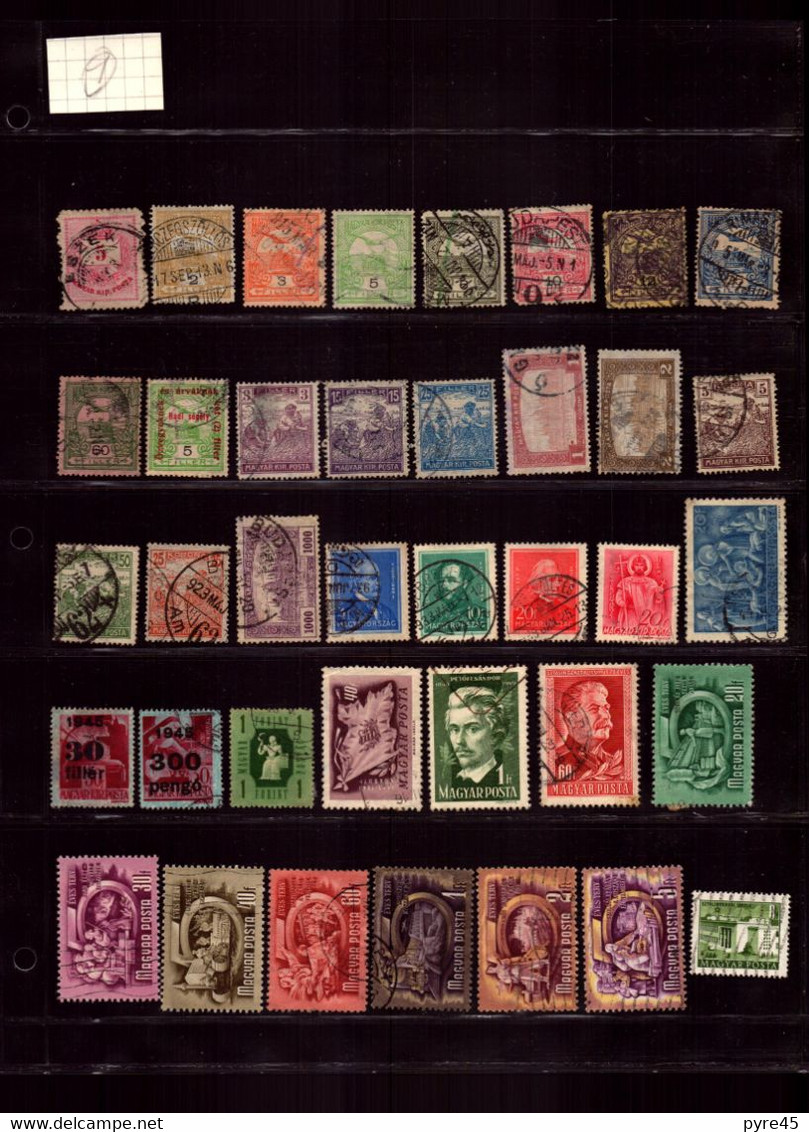 HONGRIE LOT DE 167 TIMBRES 1895 / 1973 PRINCIPALEMENT OBLITERE - Collections