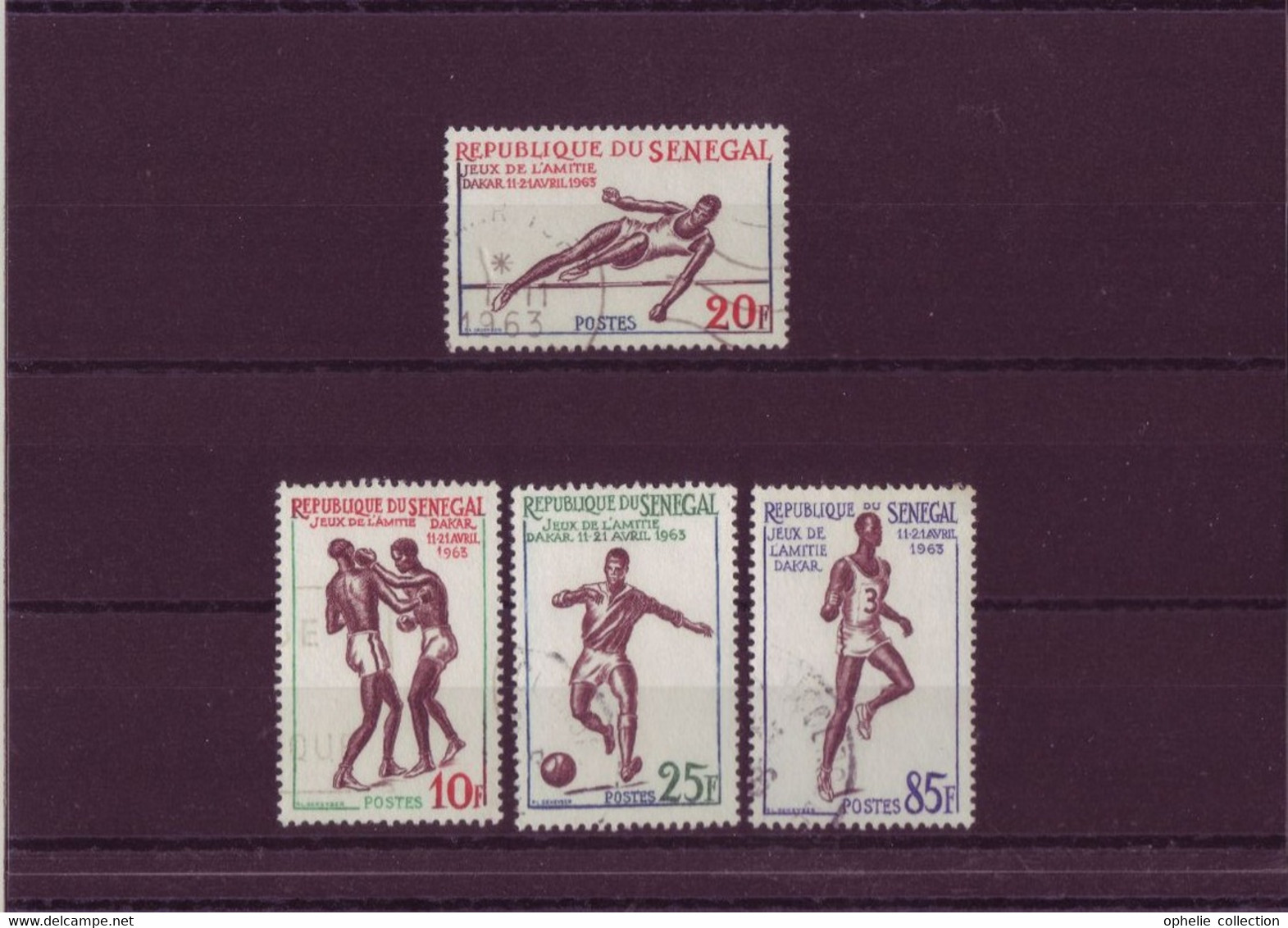 Afrique - Sénégal - Jeux De L'Amitié 11-21 Avril 1963 - 4 Timbres Différents - 3587 - Sénégal (1960-...)