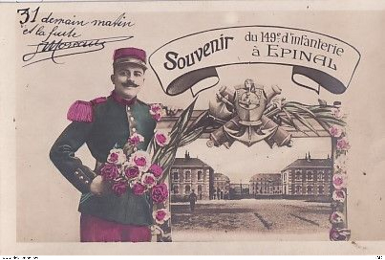 EPINAL                            SOUVENIR DU 149 E D INFANTERIE - Etival Clairefontaine