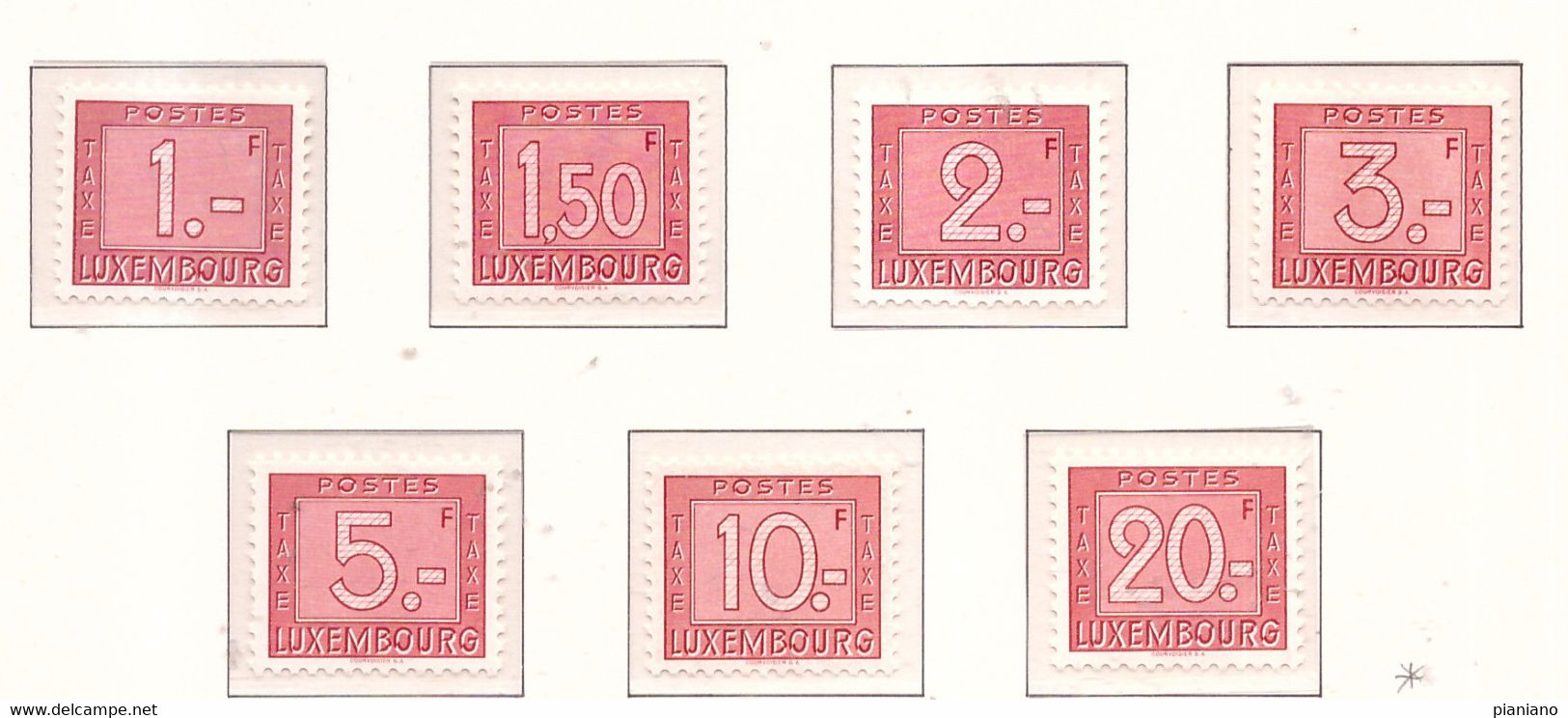 PIA - LUSSEMBURGO - 1946 : Segnatasse    - (Yv  23-36) - Portomarken