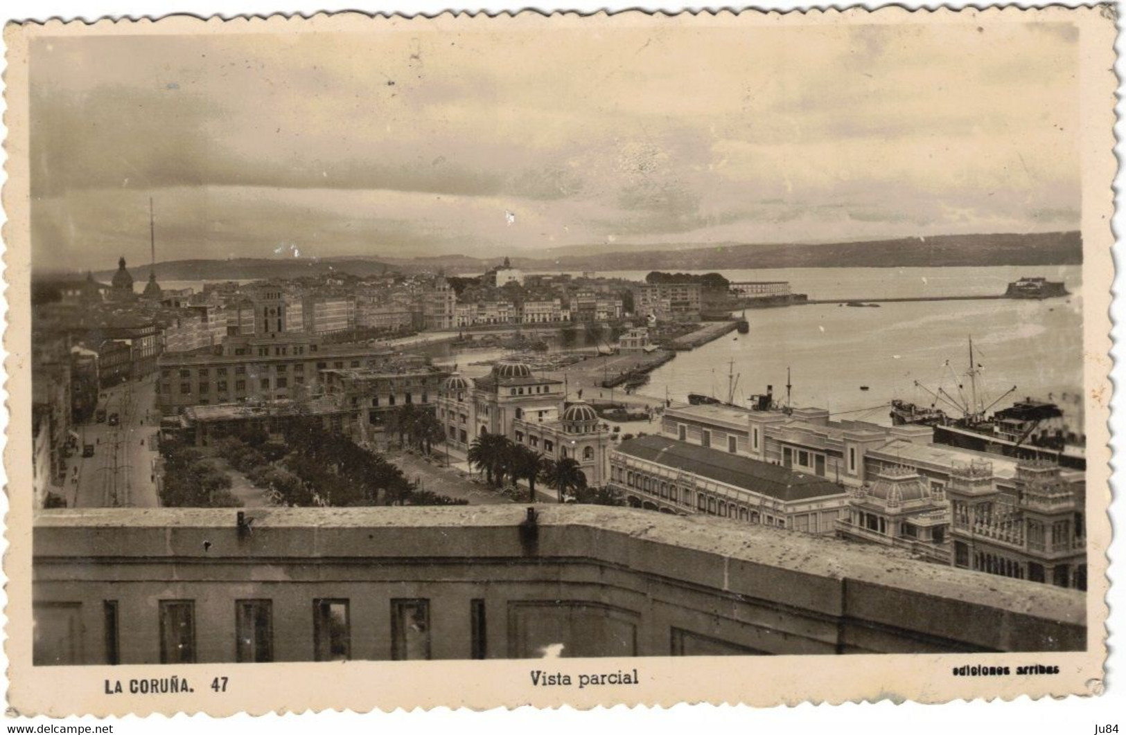 Espagne - Espana - Galicia - La Coruna - Coruna - Vista Parcial - Carte Postale Vierge - La Coruña