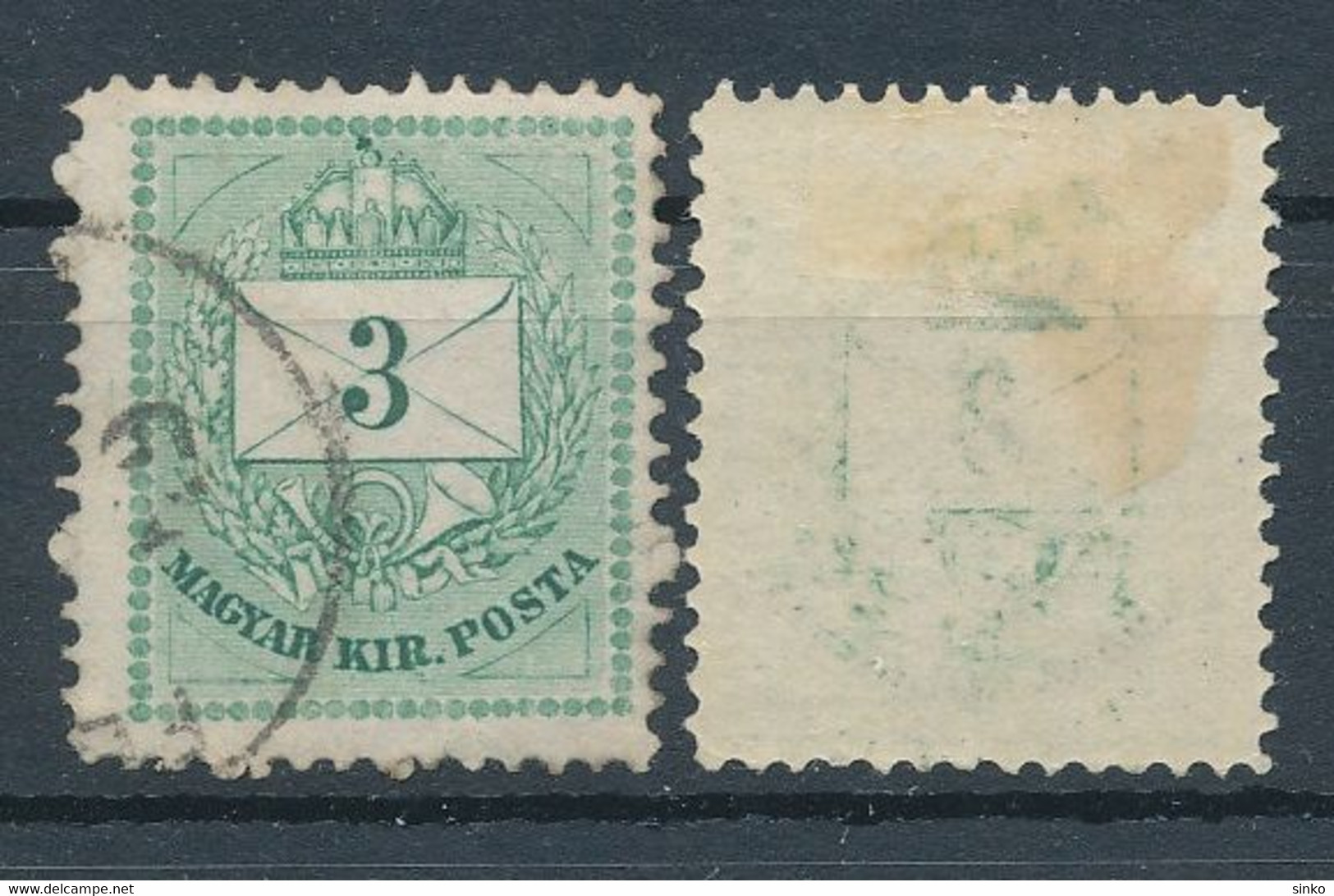 1874. Colour Number 3kr Stamp - ...-1867 Préphilatélie