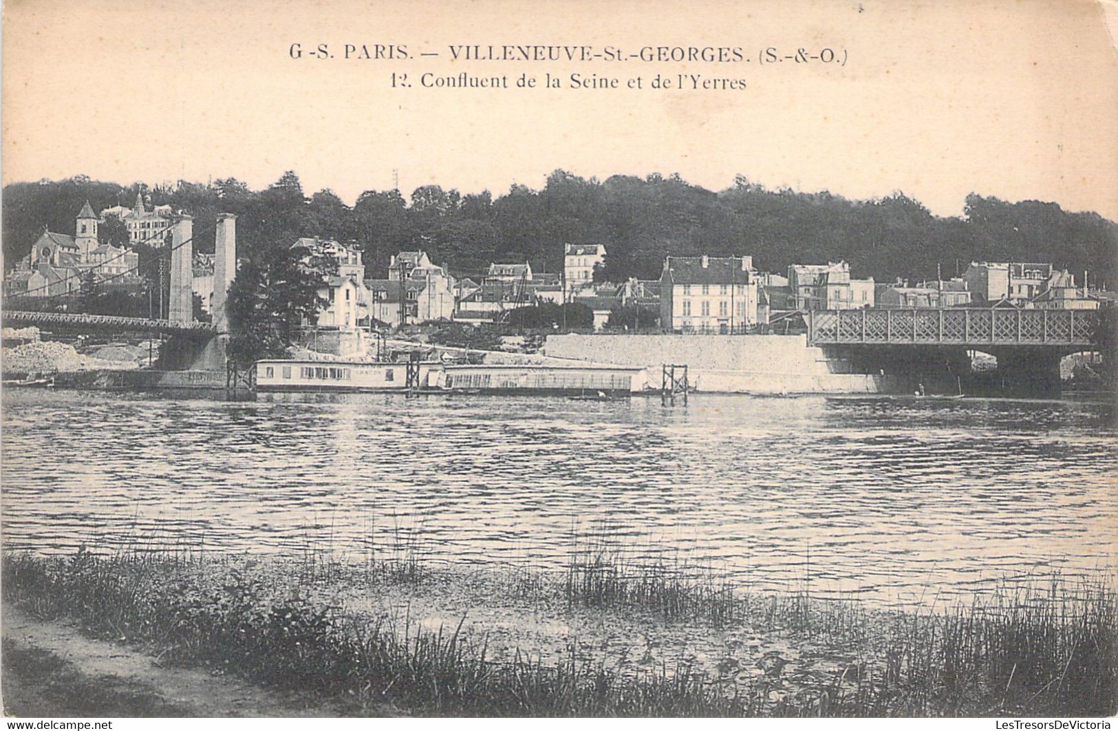 CPA FRANCE - 94 - VILLENEUVE SAINT GEORGES - Confluent De La Seine Et De L'Yerres - Villeneuve Saint Georges