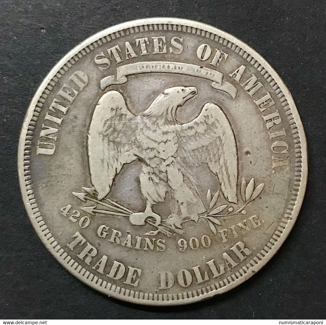 USA U.s.a. Trade One Dollar 1877 Km#108 Mb+ E.252 - 1873-1885: Trade Dollars (Dollaro Da Commercio)