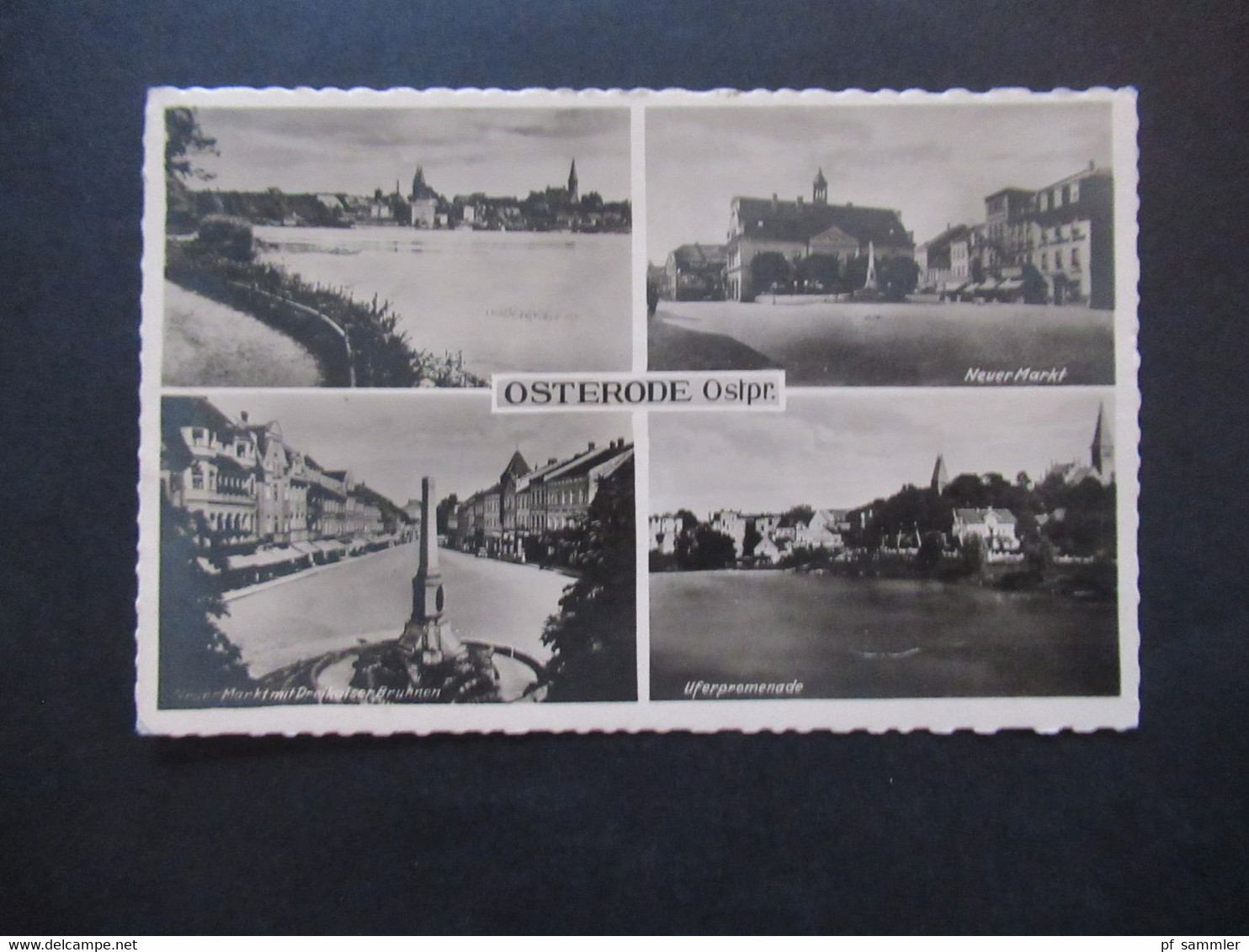 DR 1943 Seltenere Mehrbild AK Osterode Ostpreussen Und Landpoststempel Mertinsdorf über Osterode (Ostpr) Masuren - Ostpreussen