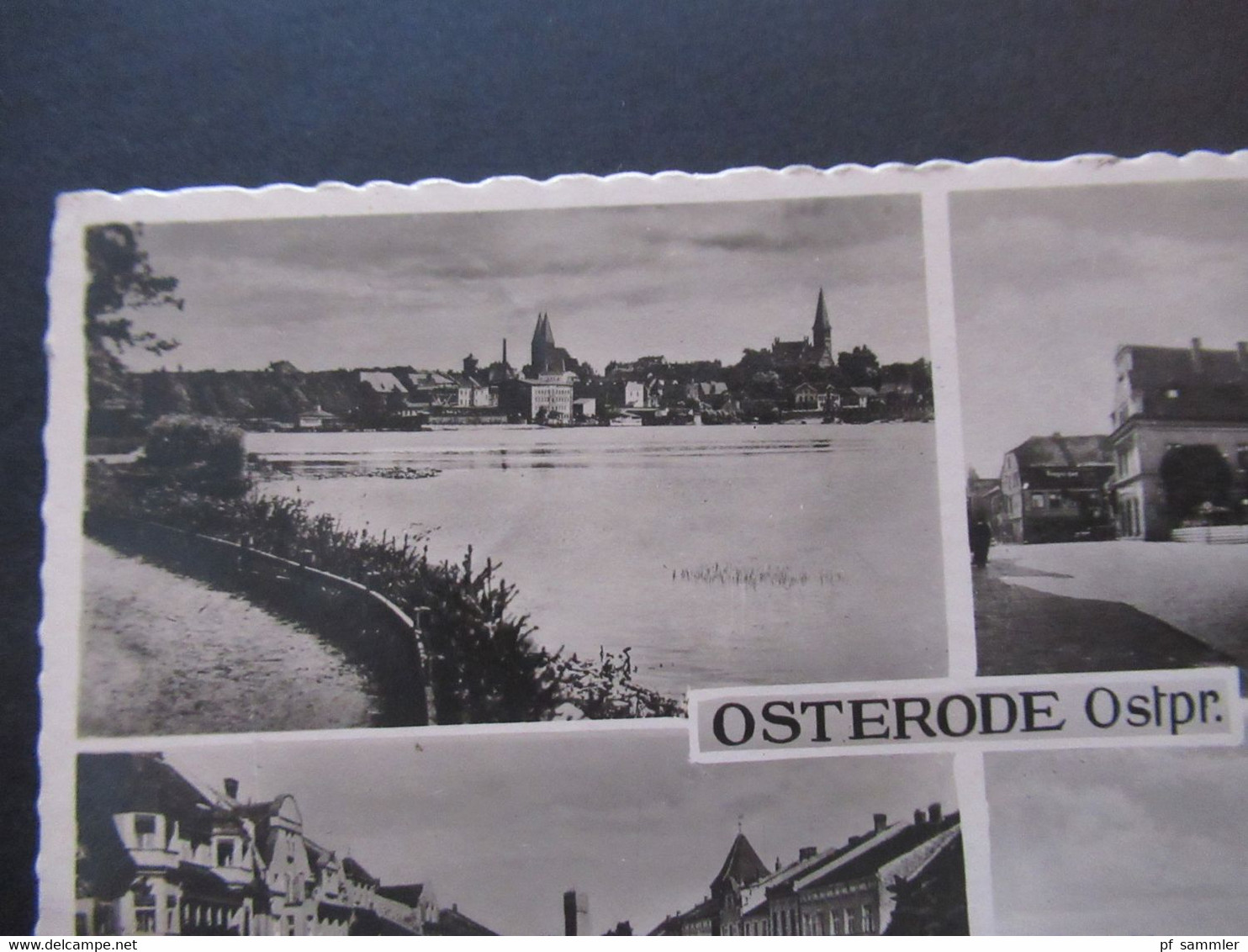 DR 1943 Seltenere Mehrbild AK Osterode Ostpreussen Und Landpoststempel Mertinsdorf über Osterode (Ostpr) Masuren - Ostpreussen