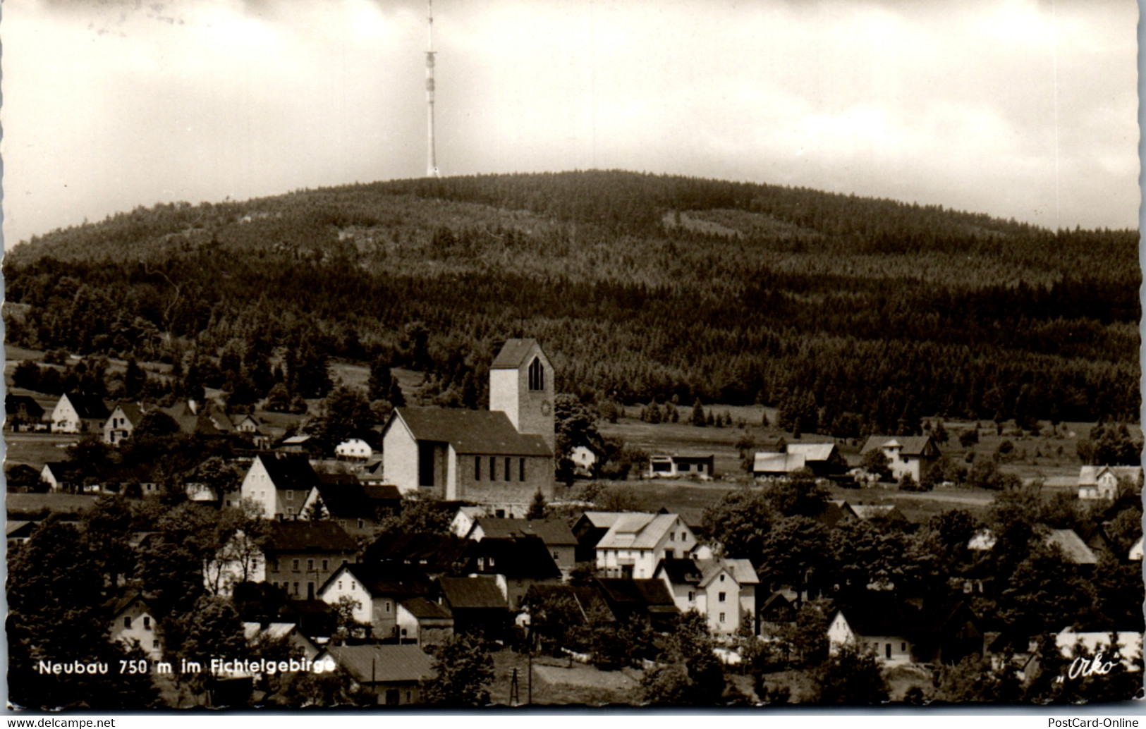 41600 - Deutschland - Neubau Im Fichtelgebirge Mit Ochsenkopf Und Fernsehturm - Gelaufen - Marktredwitz