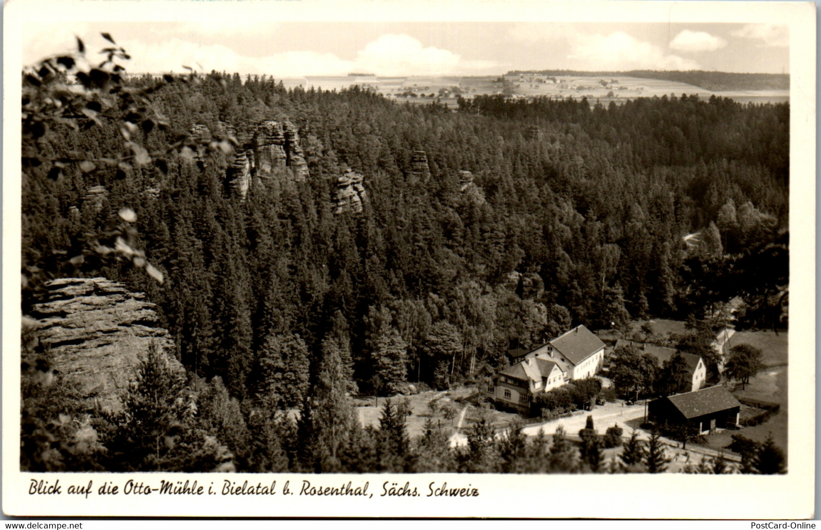 41740 - Deutschland - Bielatal Bei Rosenthal , Blick Auf Die Otto Mühle , Sächsische Schweiz - Gelaufen - Rosenthal-Bielatal