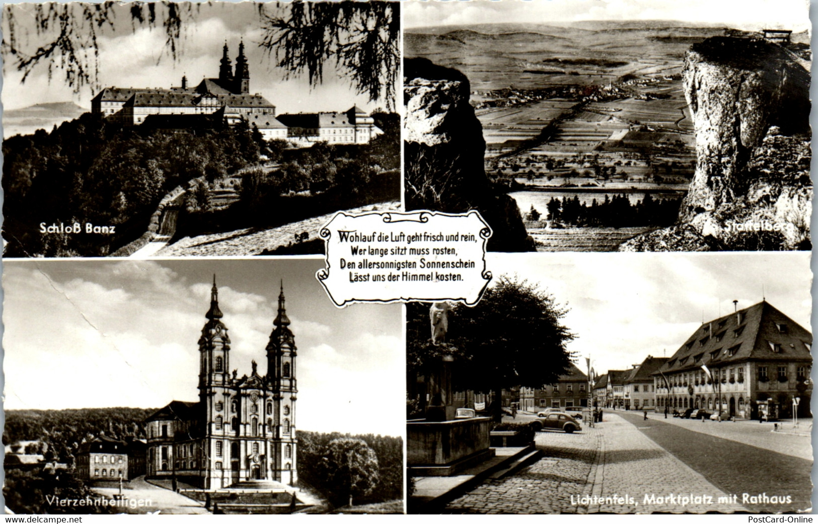 41769 - Deutschland - Lichtenfels , Marktplatz Mit Rathaus , Schloß Banz , Staffelberg , Vierzehnheiligen - Gelaufen - Lichtenfels