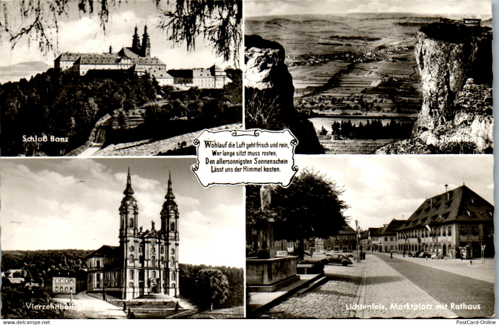 41771 - Deutschland - Lichtenfels , Marktplatz Mit Rathaus , Schloß Banz , Staffelberg , Vierzehnheiligen - Gelaufen - Lichtenfels