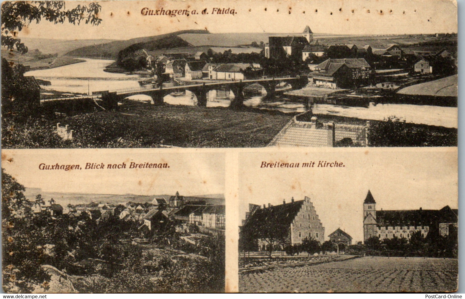 41945 - Deutschland - Guxhagen A. D. Fulda , Blick Nach Breitenau , Kirche - Nicht Gelaufen - Schwalmstadt