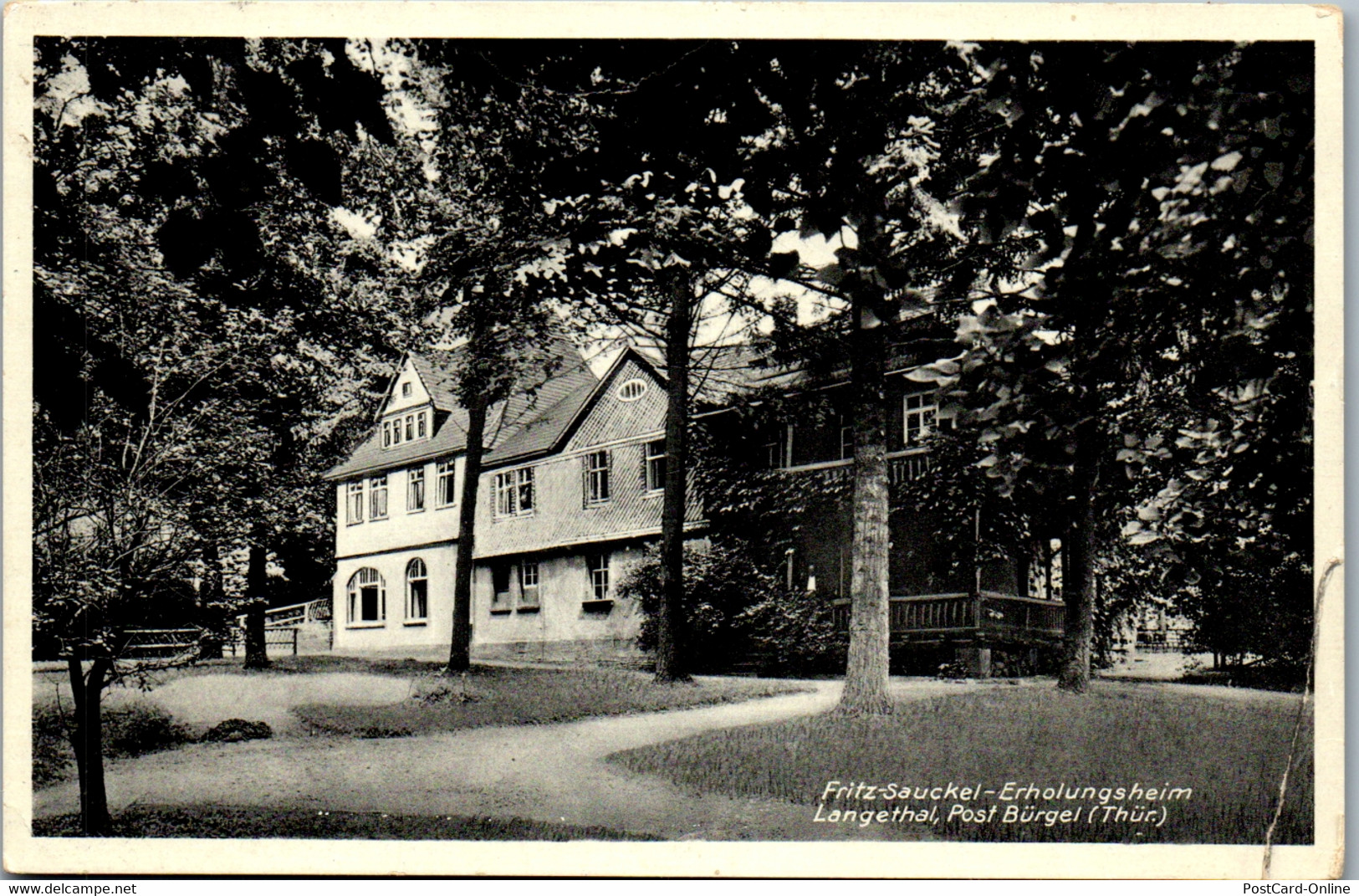 42021 - Deutschland - Langethal , Langenthal , Bürgel , Thür. , Fritz Sauckel Erholungsheim - Gelaufen - Eisenberg