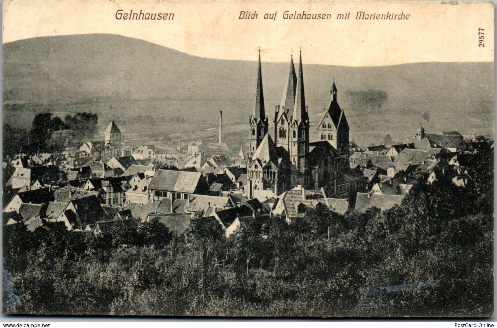 42059 - Deutschland - Gelnhausen , Blick Auf Gelnhausen Mit Marienkirche - Gelaufen - Gelnhausen