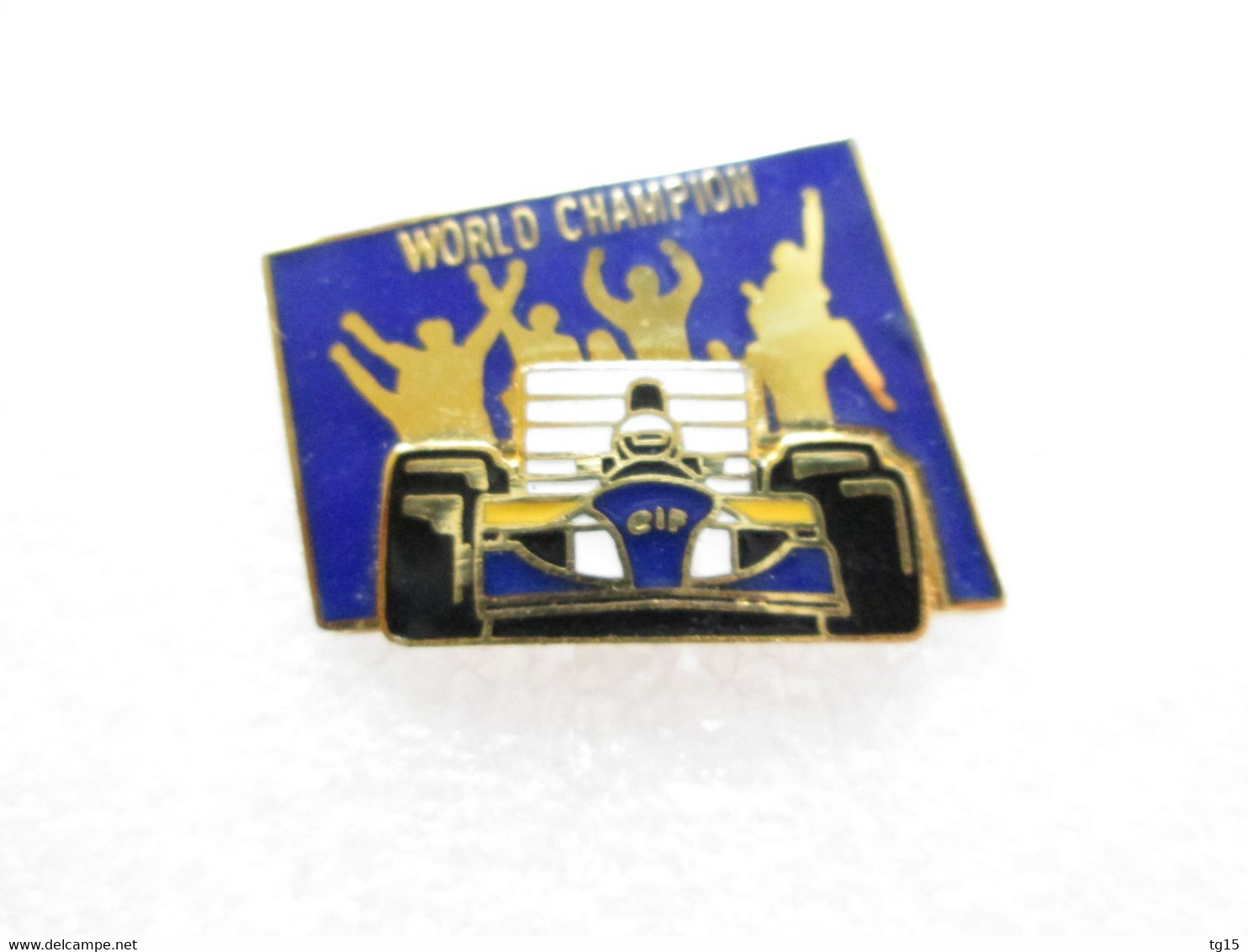 PIN'S    FORMULE  1   WILLIAMS RENAULT ELF  WORLD CHAMPION  Email Grand Feu 2 Moules - F1