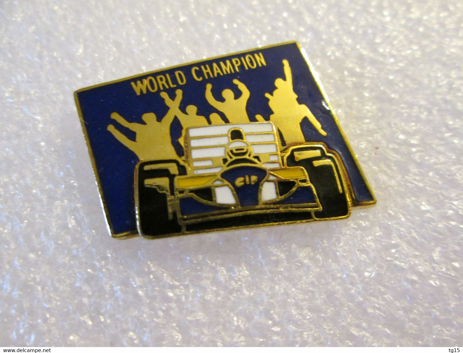 PIN'S    FORMULE  1   WILLIAMS RENAULT ELF  WORLD CHAMPION  Email Grand Feu 2 Moules - F1