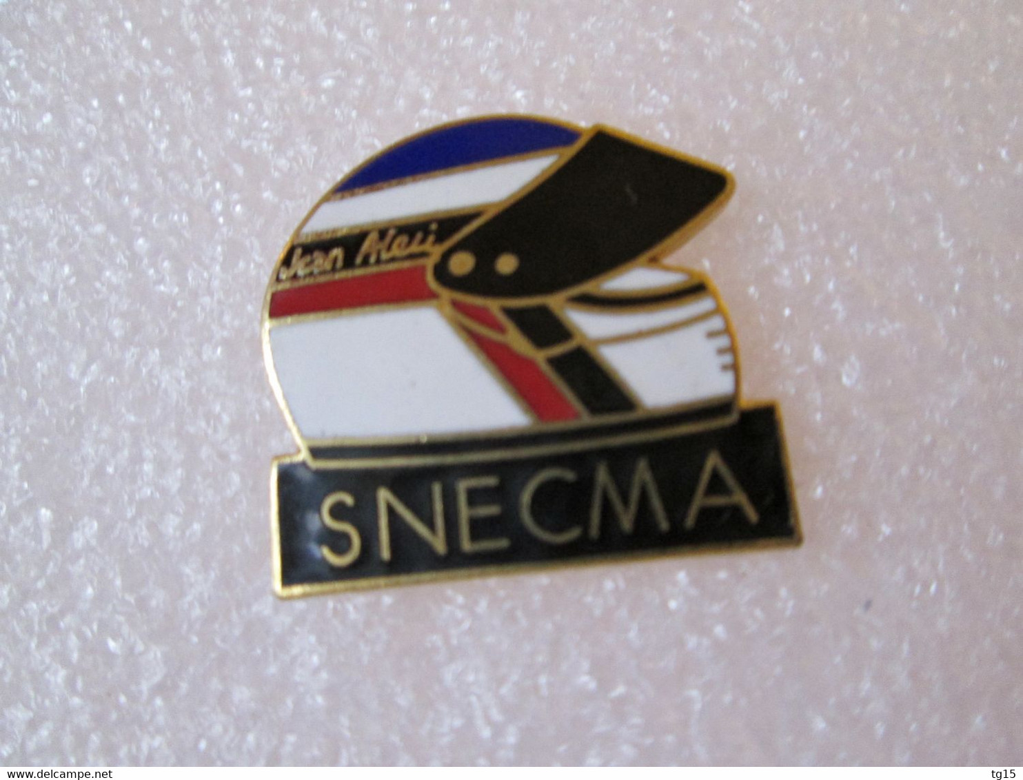 PIN'S    CASQUE JEAN ALESI  SNECMA  Email Grand Feu - F1