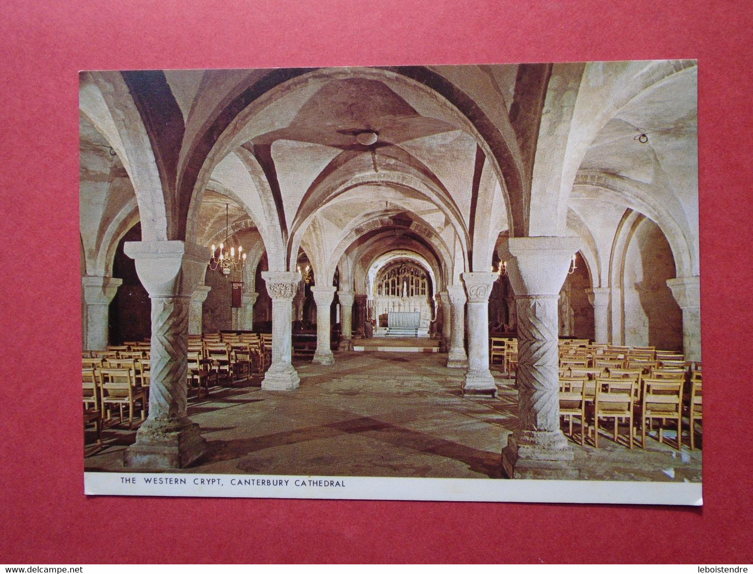 CPM  THE WESTERN CRYPT  CANTERBURY CATHEDRAL    NON VOYAGEE - Canterbury