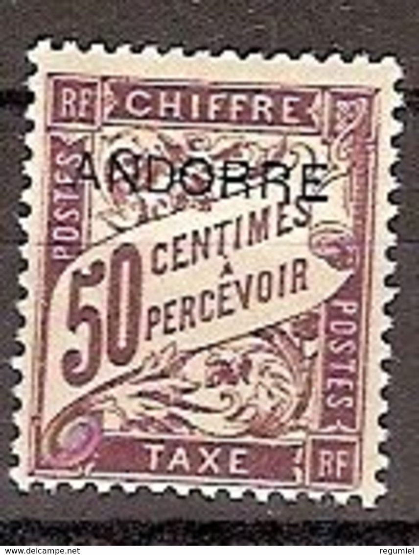 Andorra Francesa Tasas  4 * Charnela. 1931 - Neufs