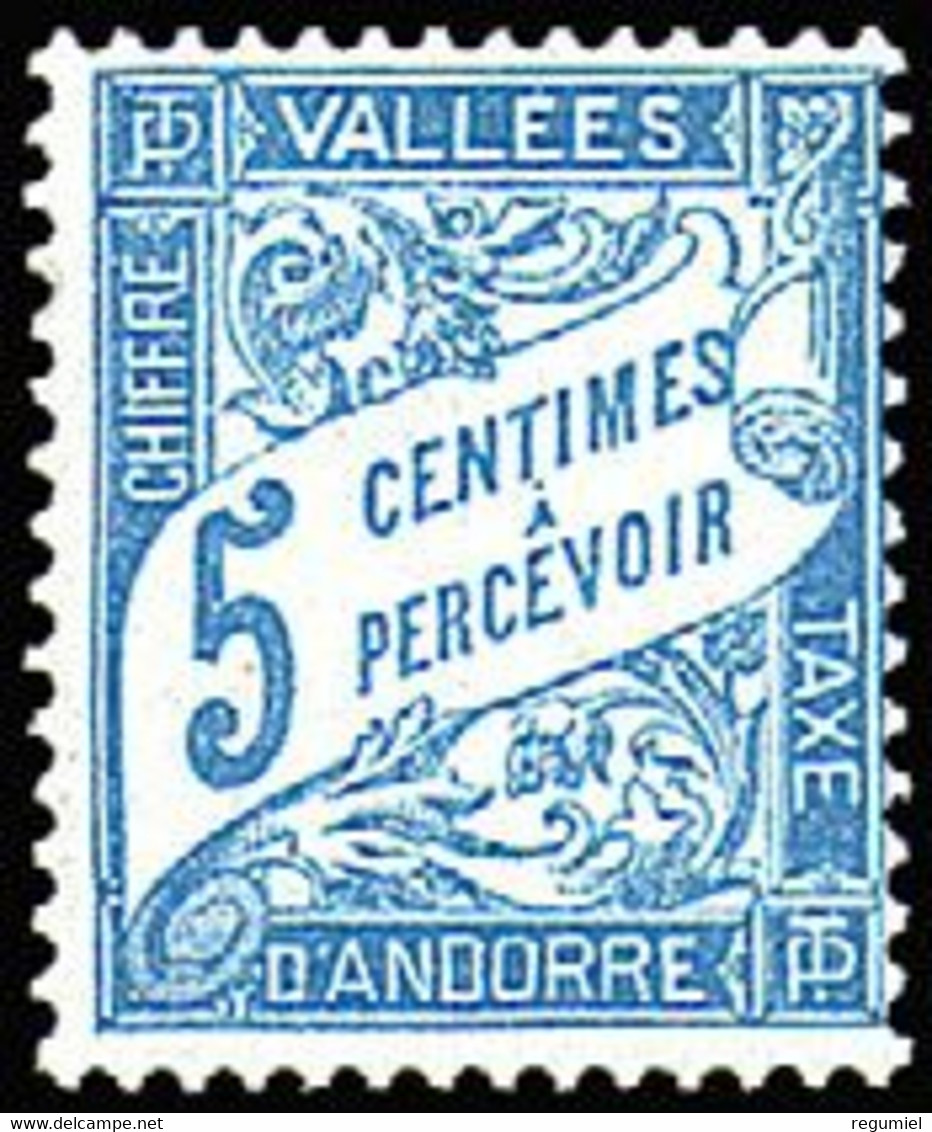 Andorra Francesa Tasas 17 * Charnela. 1938 - Neufs
