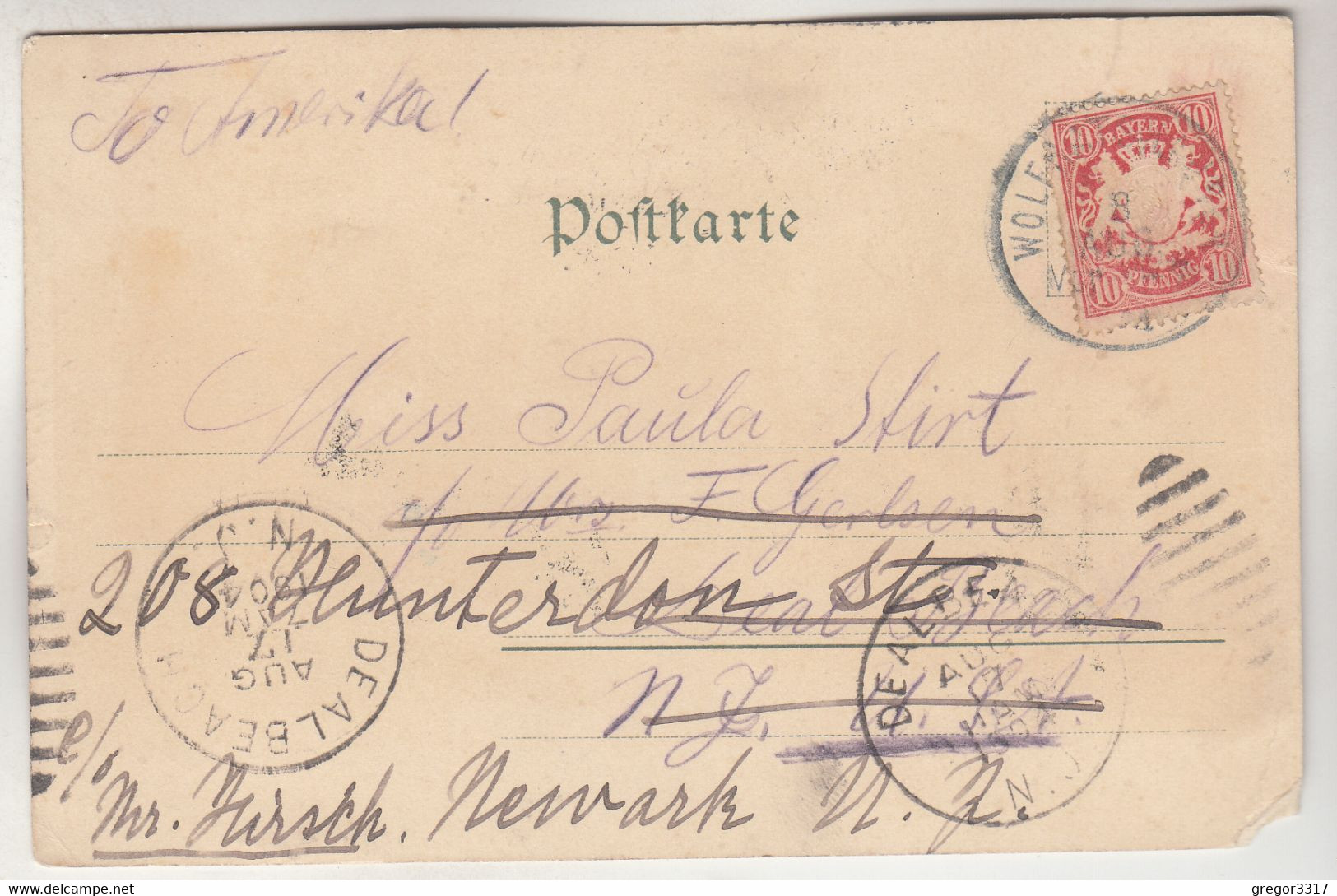 C2570) WOLFRATHSHAUSEN - Sehr Alte Künstler Heliocolorkarte No. 2973 Ottmar Zieher  Gel. 1904 - Wolfratshausen