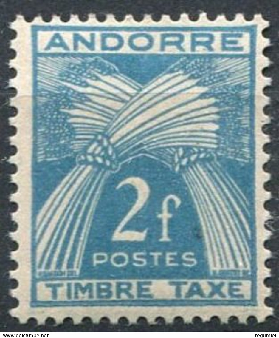 Andorra Francesa Tasas 34 * Charnela. 1946 - Neufs