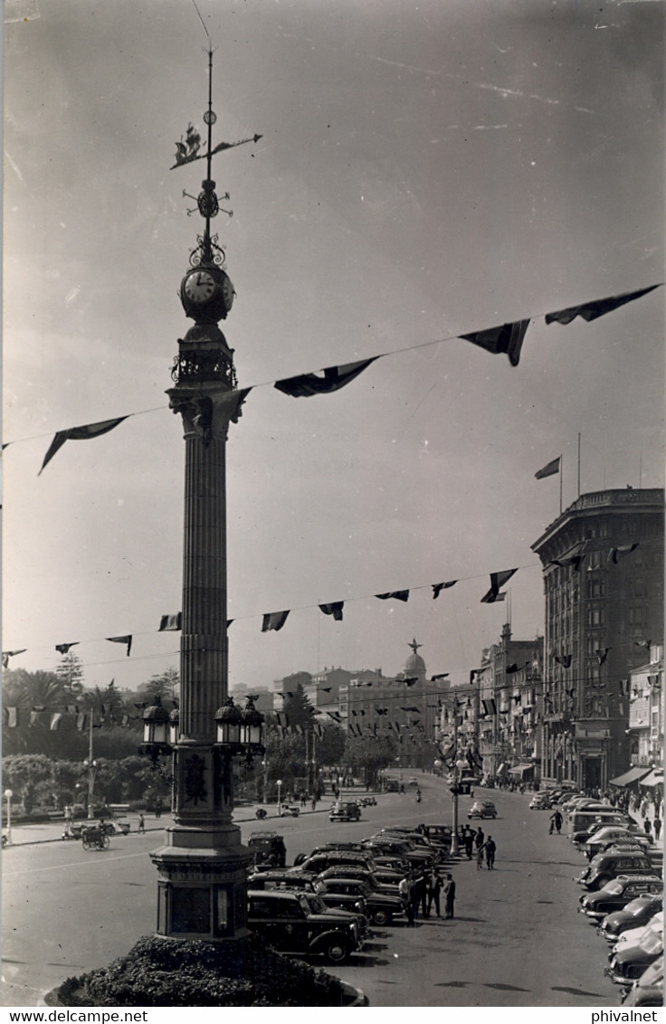 GALICIA , LA CORUÑA , T.P. NO CIRCULADA , OBELISCO , ED. ARTIGOT Nº 14 - La Coruña