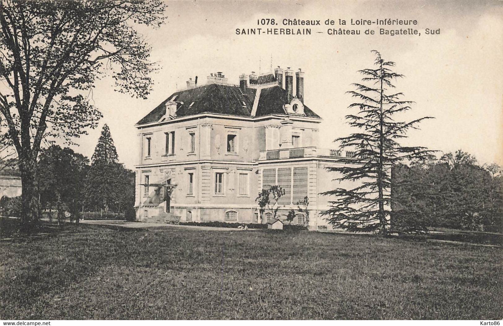 St Herblain * Château De Bagatelle , Vue Sud * Château De La Loire Inférieure N°1078 - Saint Herblain