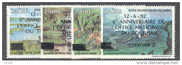 COB 1414/17 Tourisme Overprint Anniversaire National Tourisme MNH - Ongebruikt