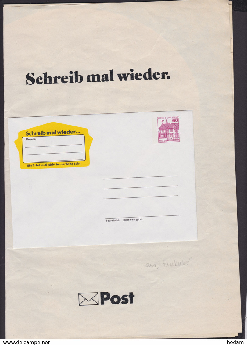GU1, Werbeumschlag Auf Zugehöriger Seite Der "Funkuhr", Selten! - Postkarten - Ungebraucht