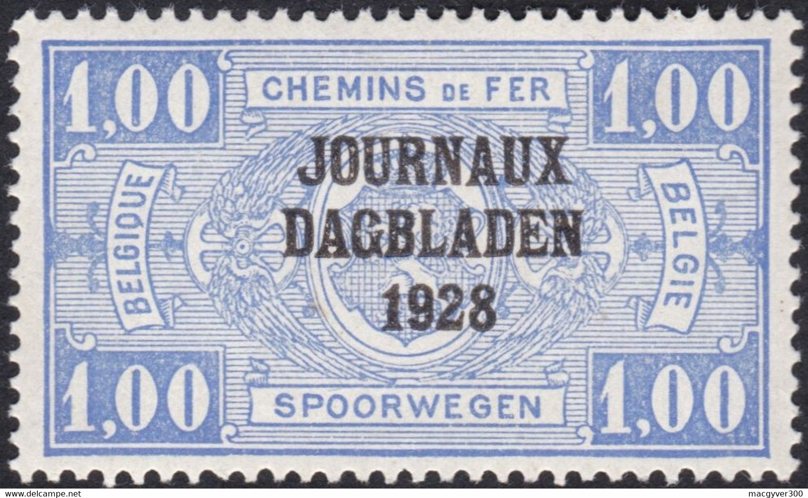 BELGIQUE, 1928, Journaux ( COB JO8 **) - Newspaper [JO]