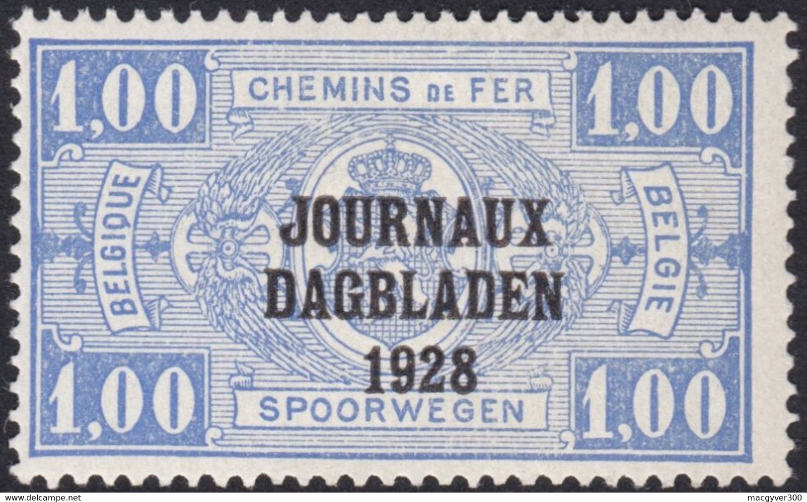 BELGIQUE, 1928, Journaux ( COB JO8 *) - Dagbladzegels [JO]