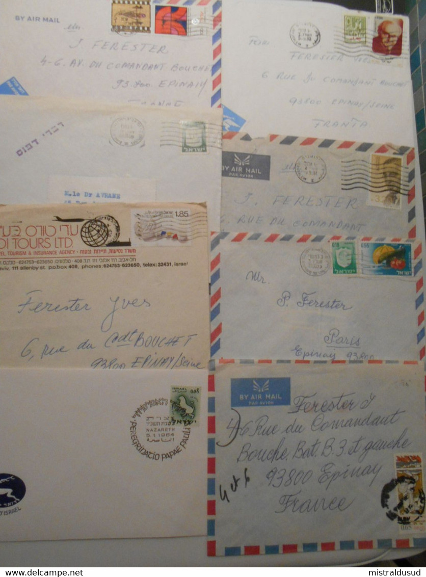 Israel Lot De 8 Lettres - Collections, Lots & Séries