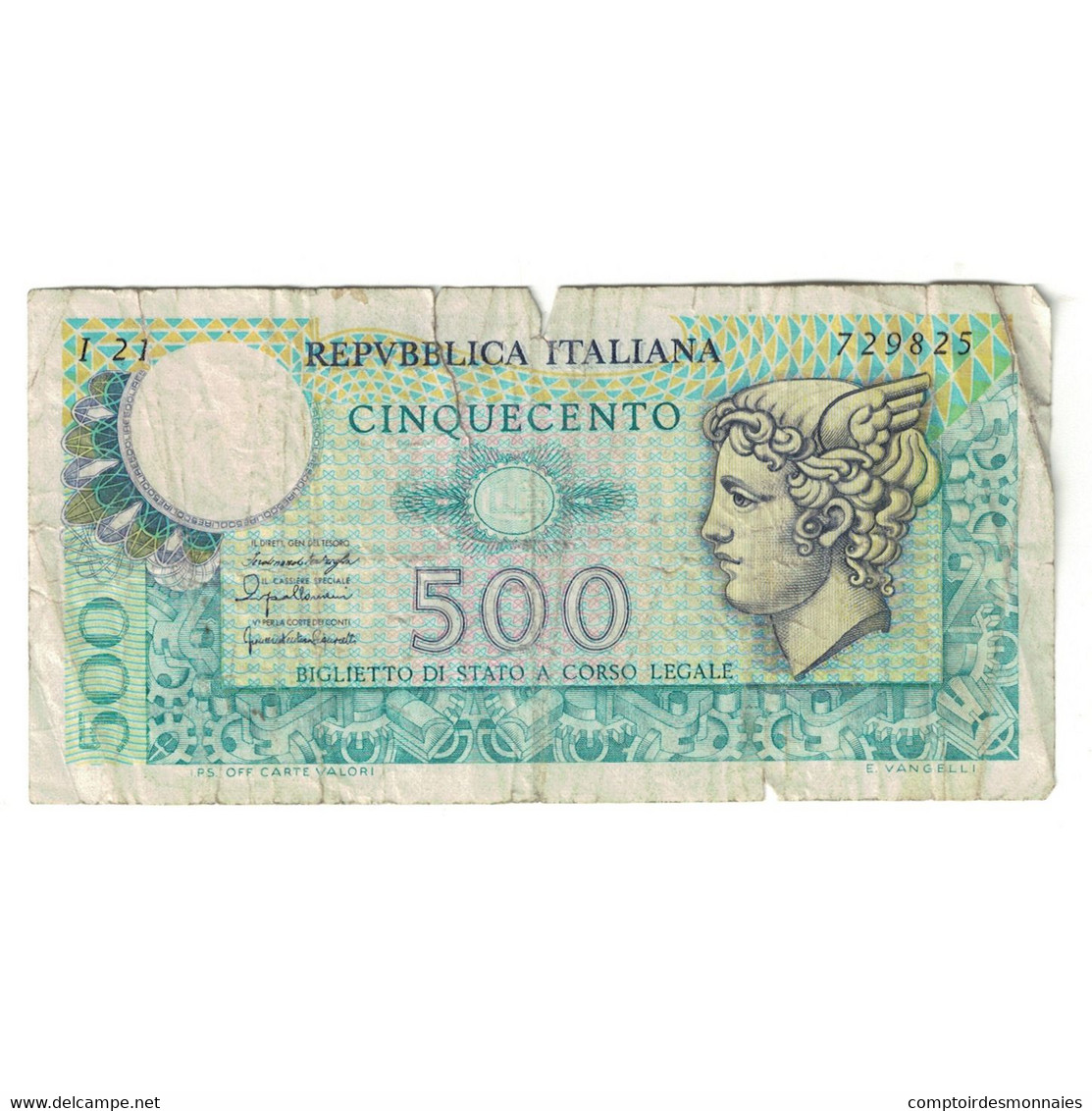 Billet, Italie, 500 Lire, KM:95, B+ - 500 Lire