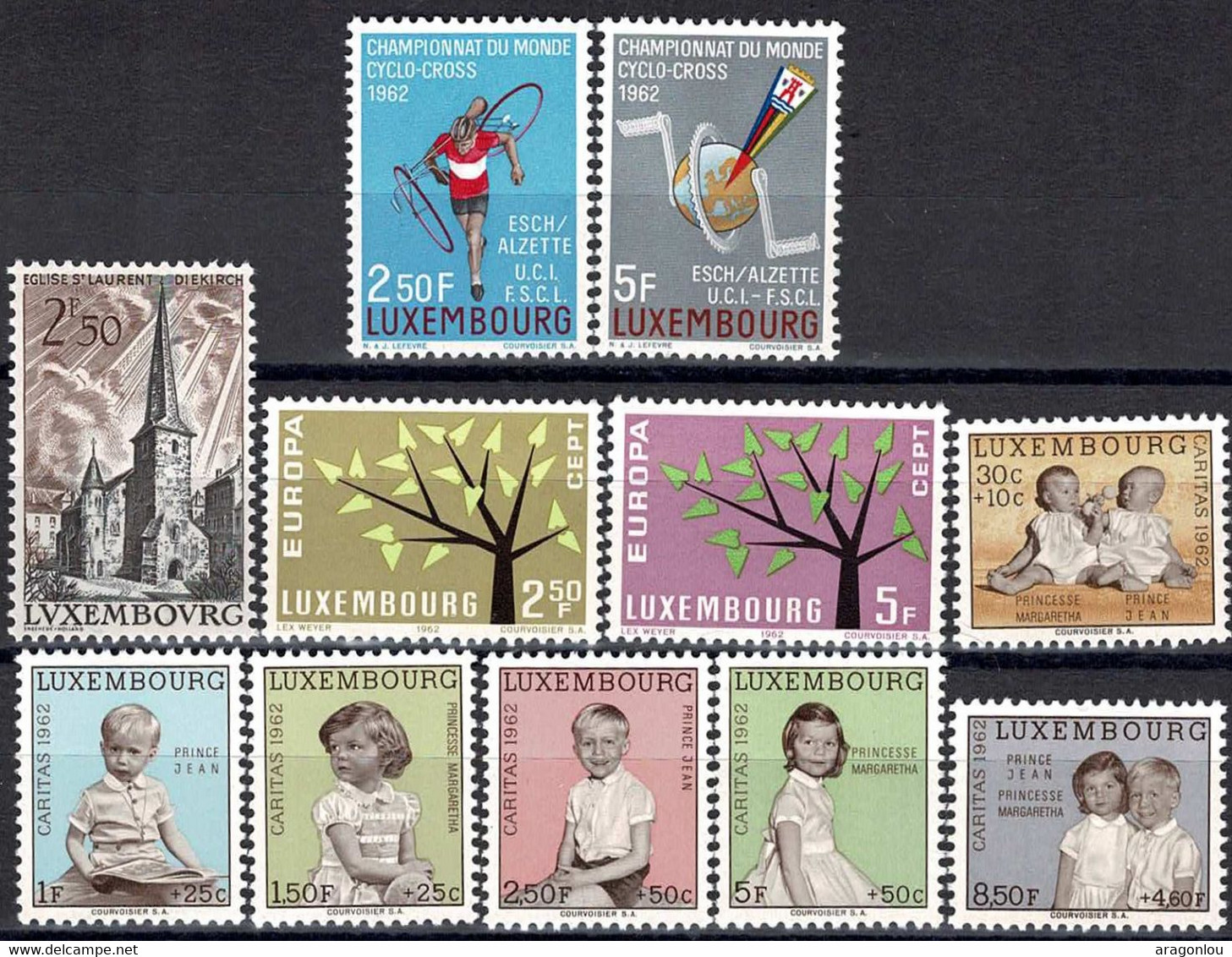 Luxembourg Luxemburg 1962 Année Complête 4 Séries MNH** - Années Complètes