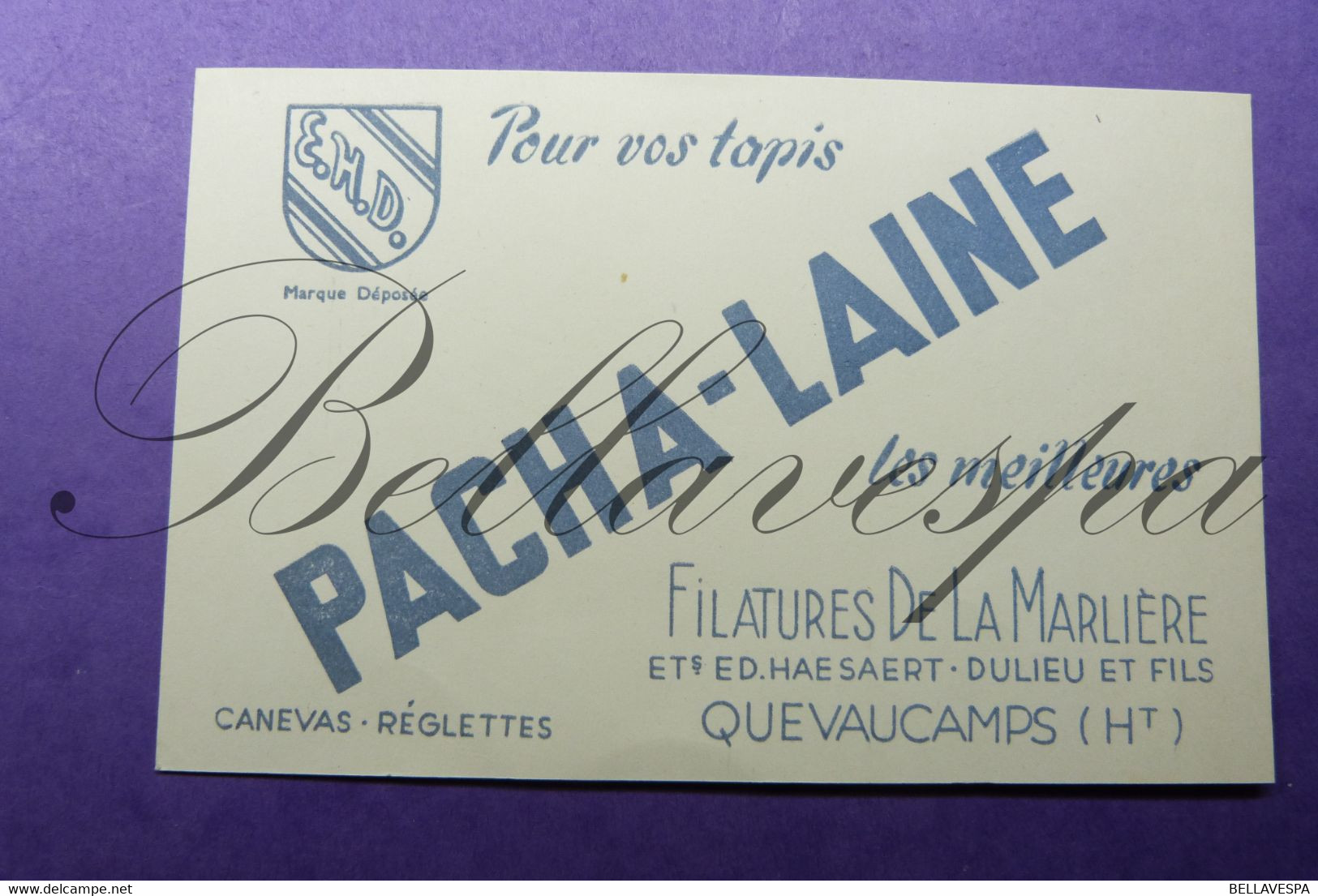 Quevaucamps Lot 5 Pc. // 4 X Cpa & 1 X Pub - Beloeil