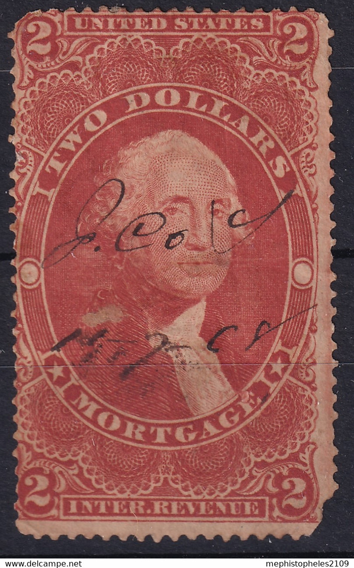 USA 1862-71 - Canceled - Sc# R82c - Revenue 2$ - Revenues