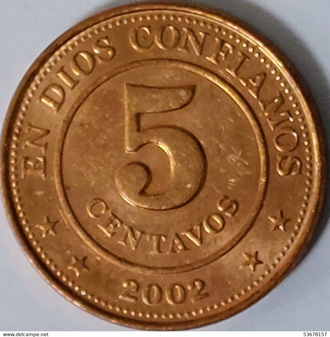 Nicaragua - 5 Centavos 2002, KM# 97 (#1568) - Nicaragua