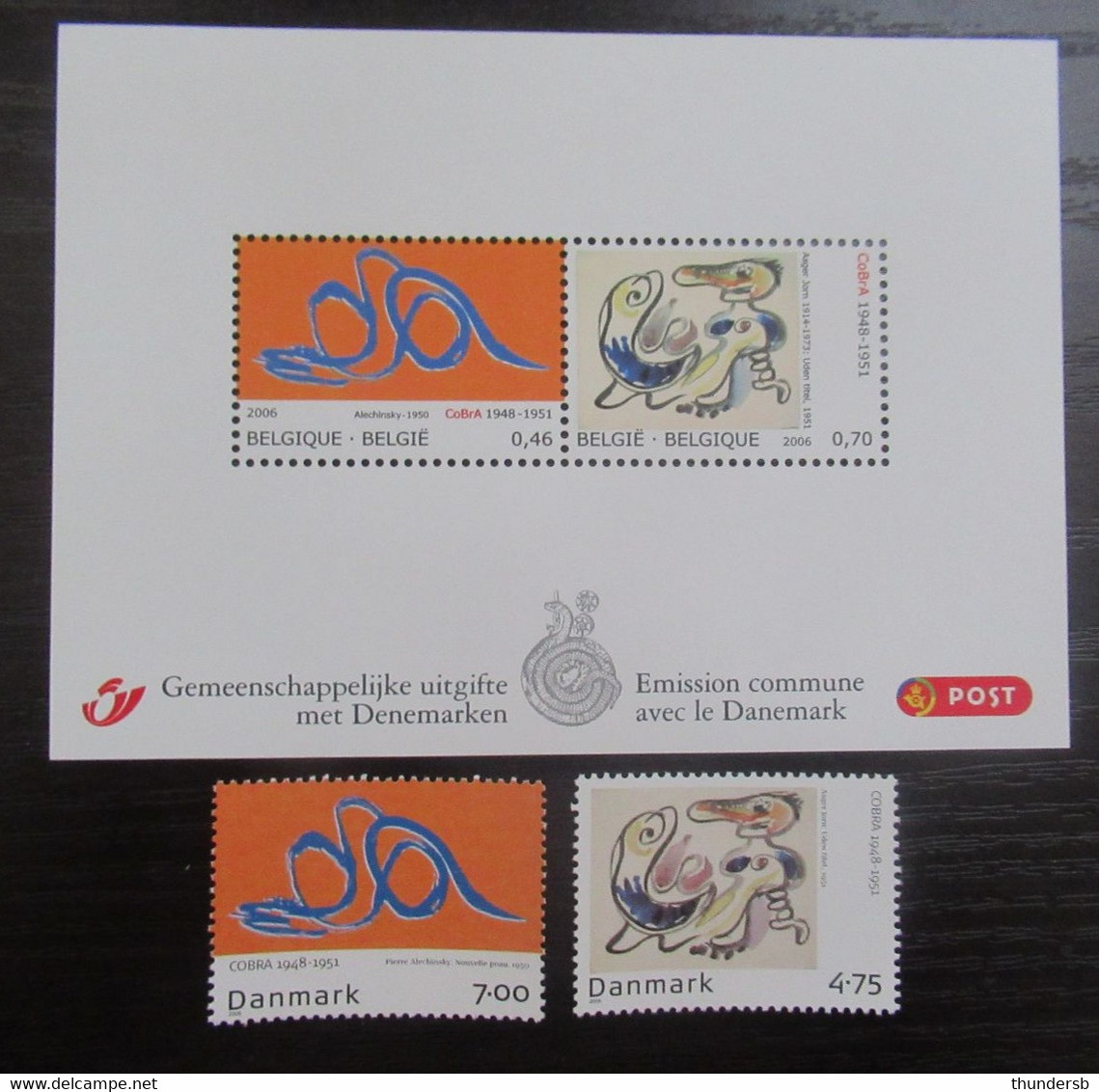 BL135 En Deense Zegels - Postfris ** - Ongebruikt