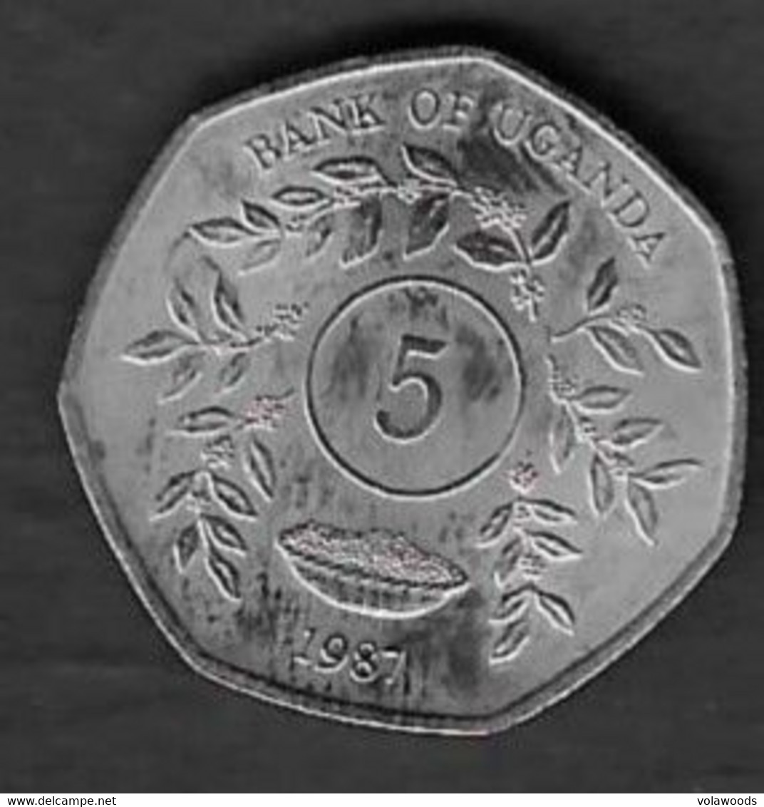 Uganda - Moneta Circolata Da 5 Scellini Km29- 1987 - Ouganda