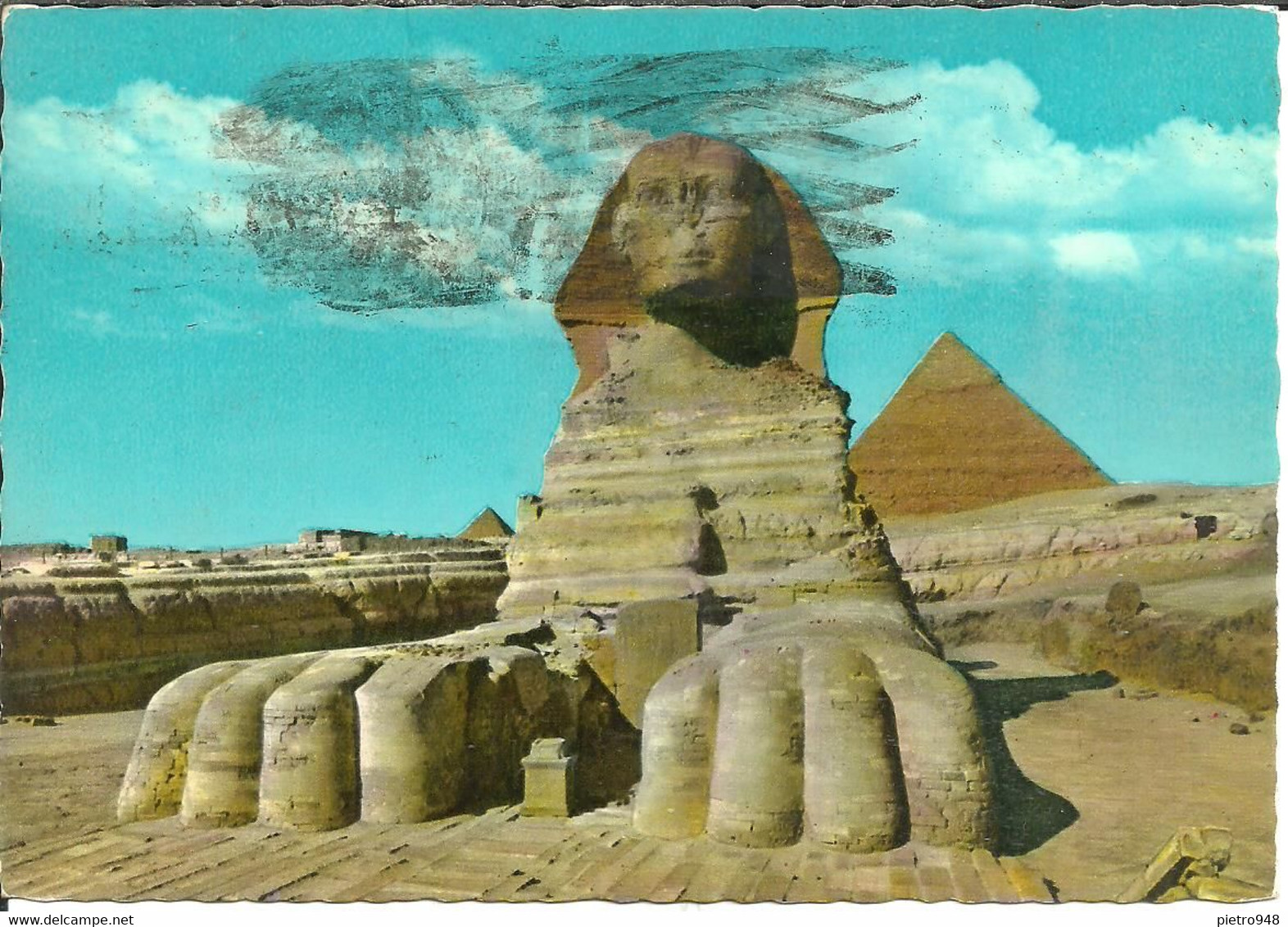Giza (Egitto, Egypt) The Great Sphinx And Pyramids, Sfinge E Piramidi - Sphinx