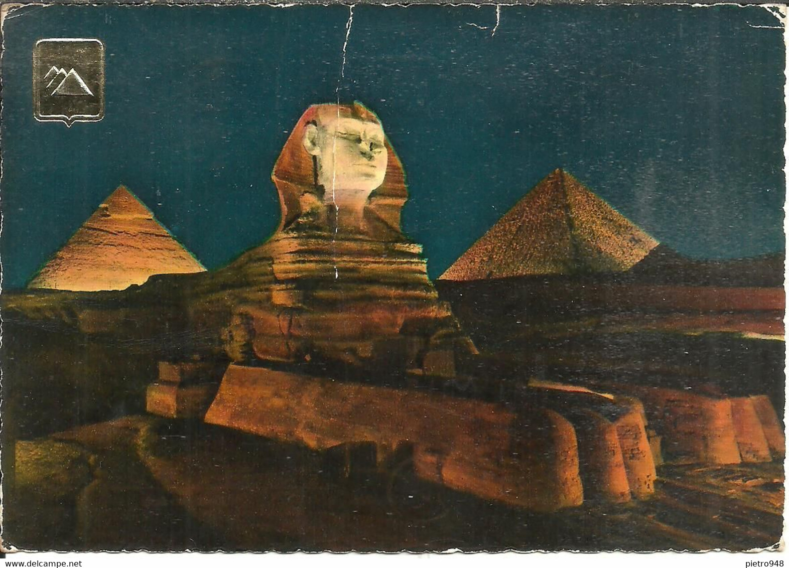Giza (Egitto, Egypt) The Great Sphinx And Pyramids By Night, Sfinge E Piramidi, Notturno, La Nuit - Sphinx