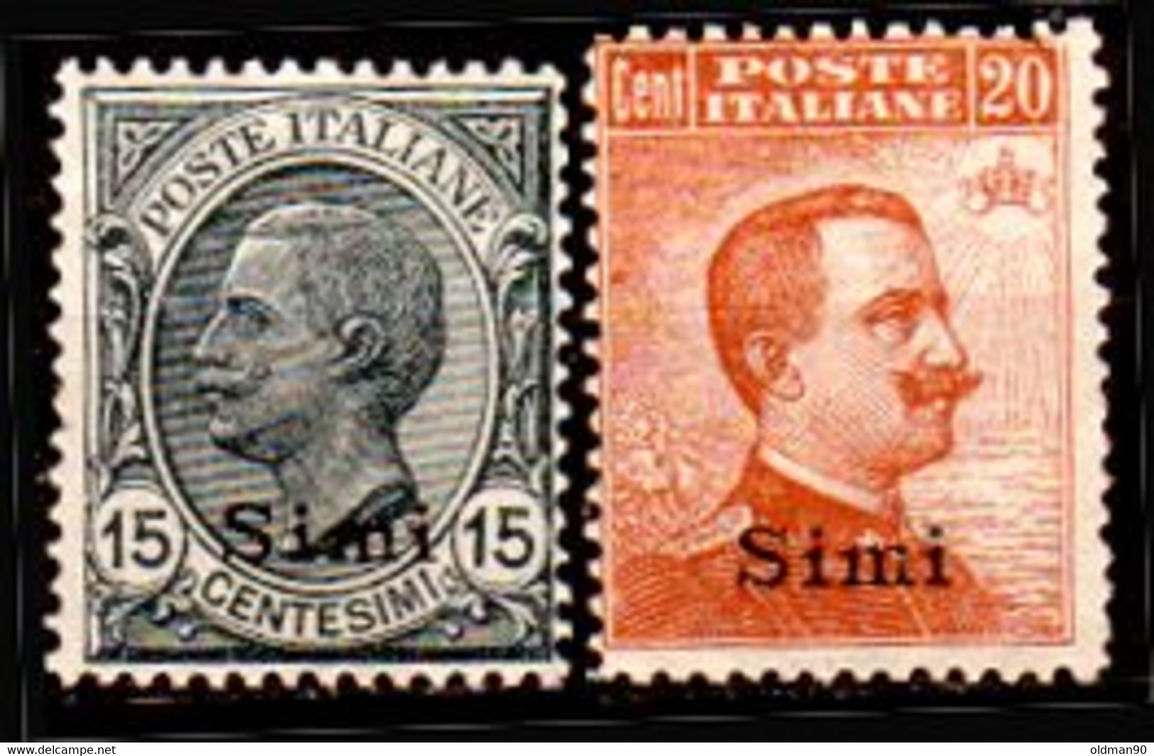 Egeo-OS-351- Simi: Original Stamps And Overprint 1921-22 (++) MNH - Quality In Your Opinion. - Aegean (Simi)