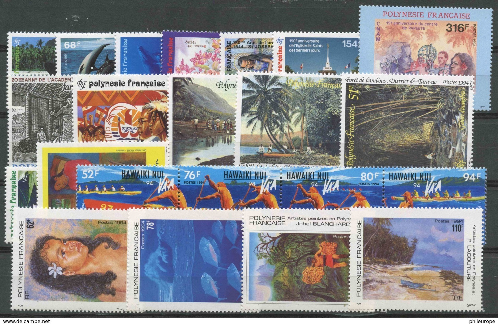 Polynesie Annees Completes (1994) N 450 A 471 (Luxe) - Komplette Jahrgänge