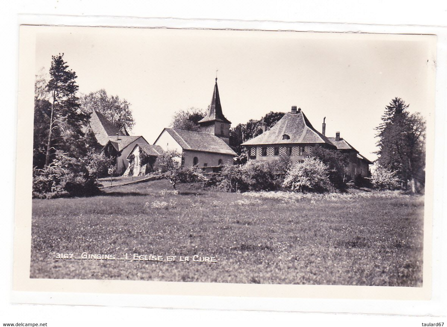 Suisse Gingins L'église Et La Cure - Gingins